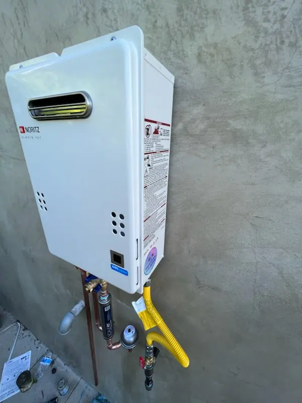 Tankless water heater installation for Governors Village homes